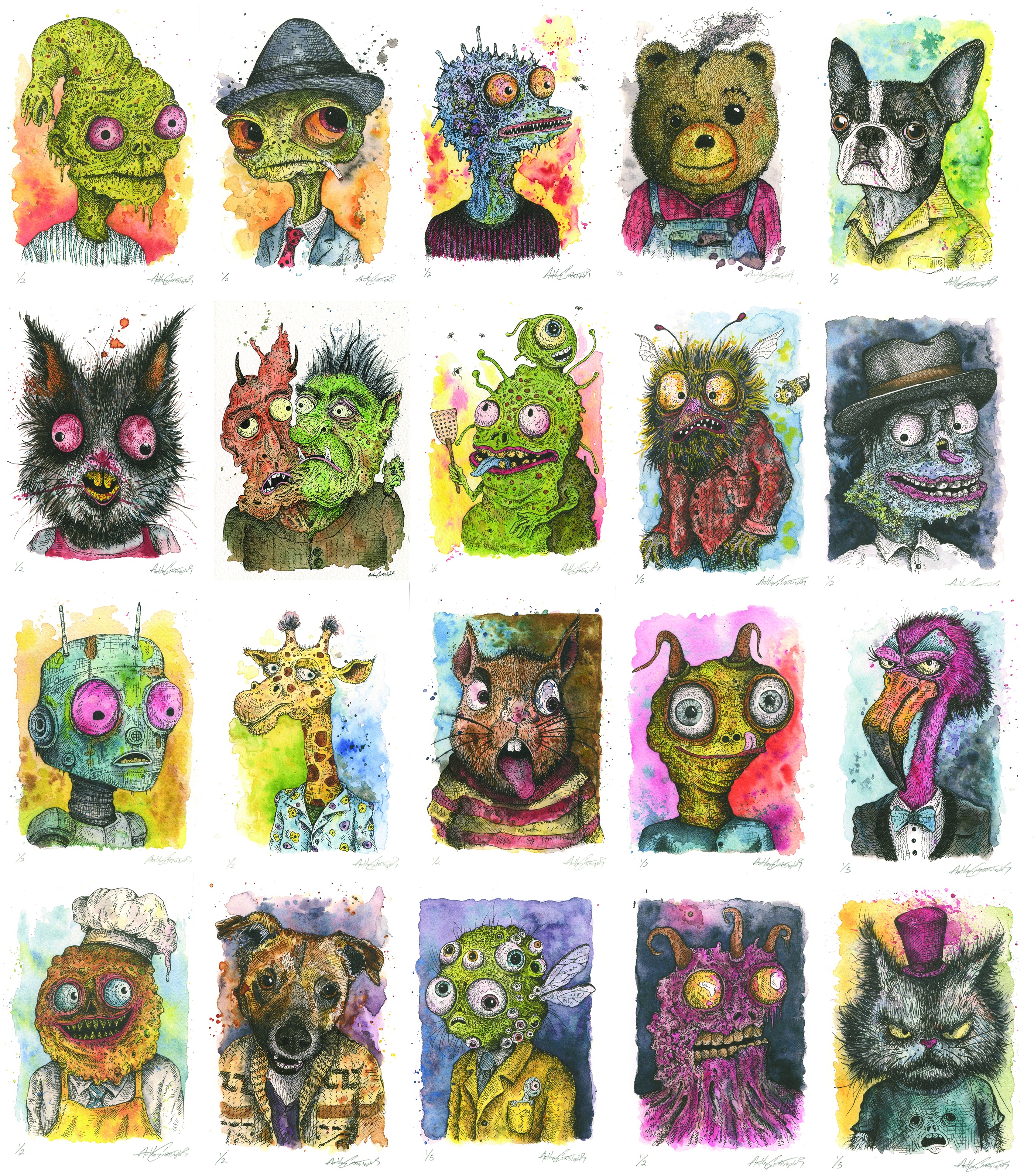 Check Out My Latest Goofy Character Creations: 20 Drawings!