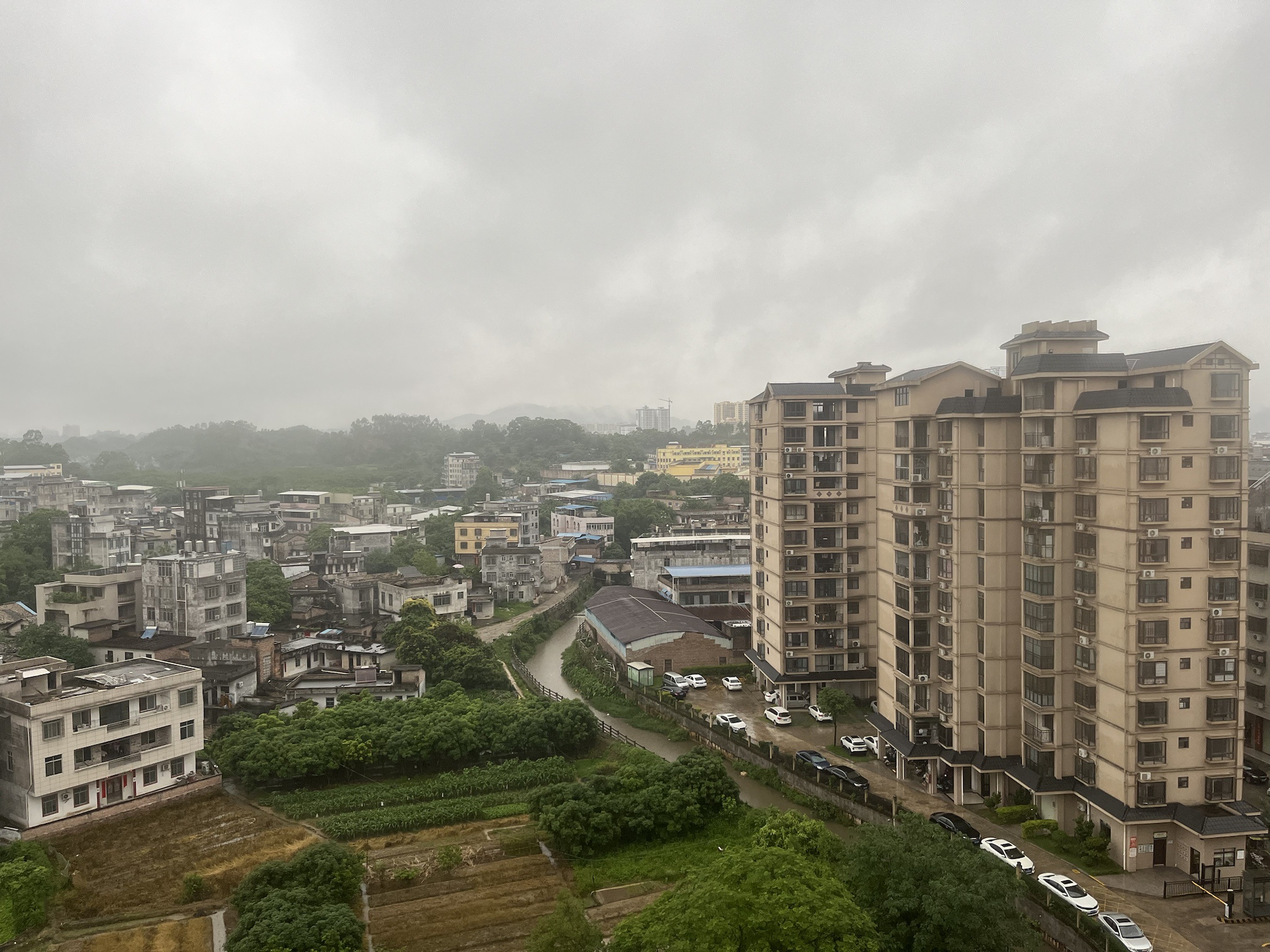 Charming Village Scene in China