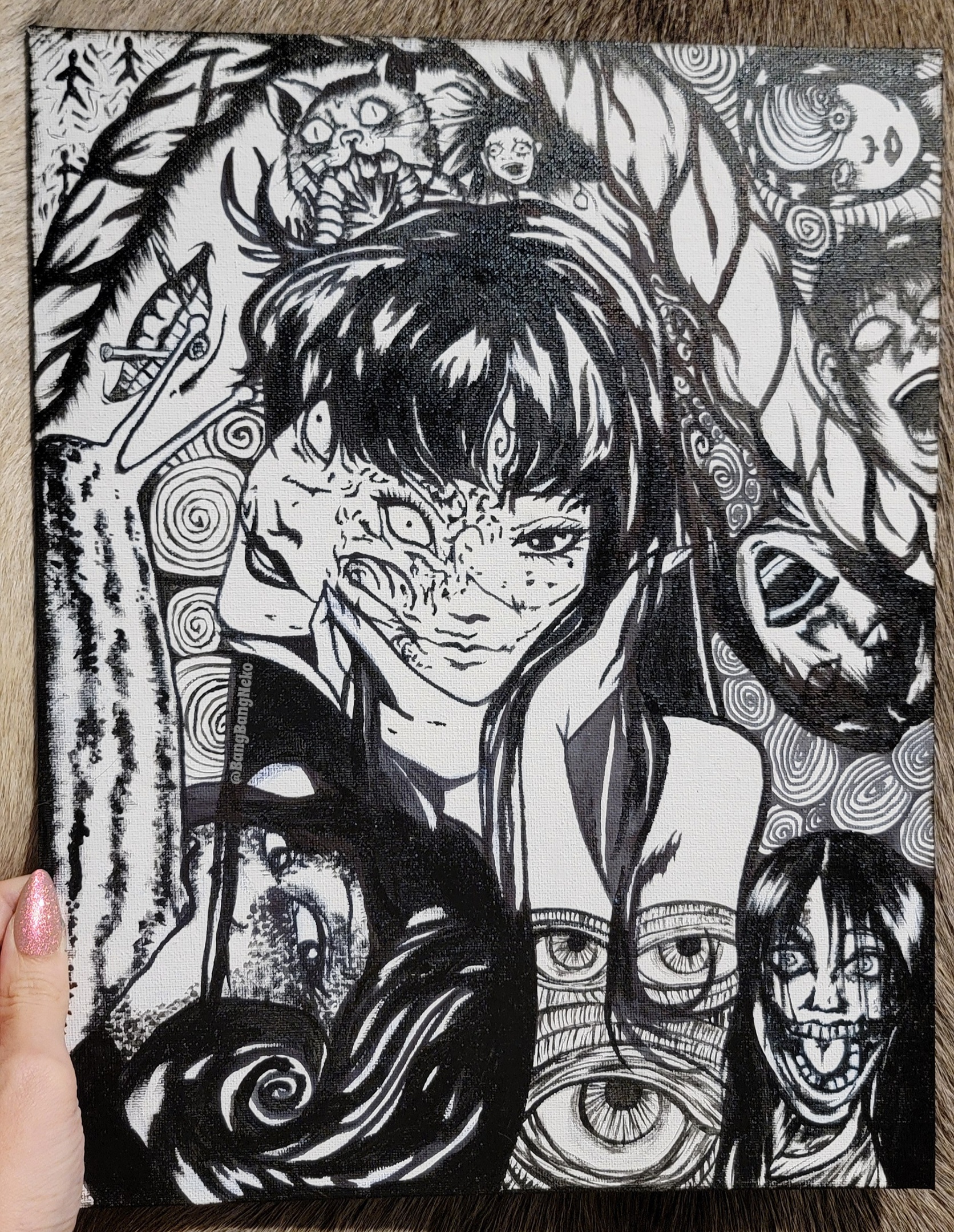My Handpainted Tribute to Junji Ito: A Fanart Masterpiece