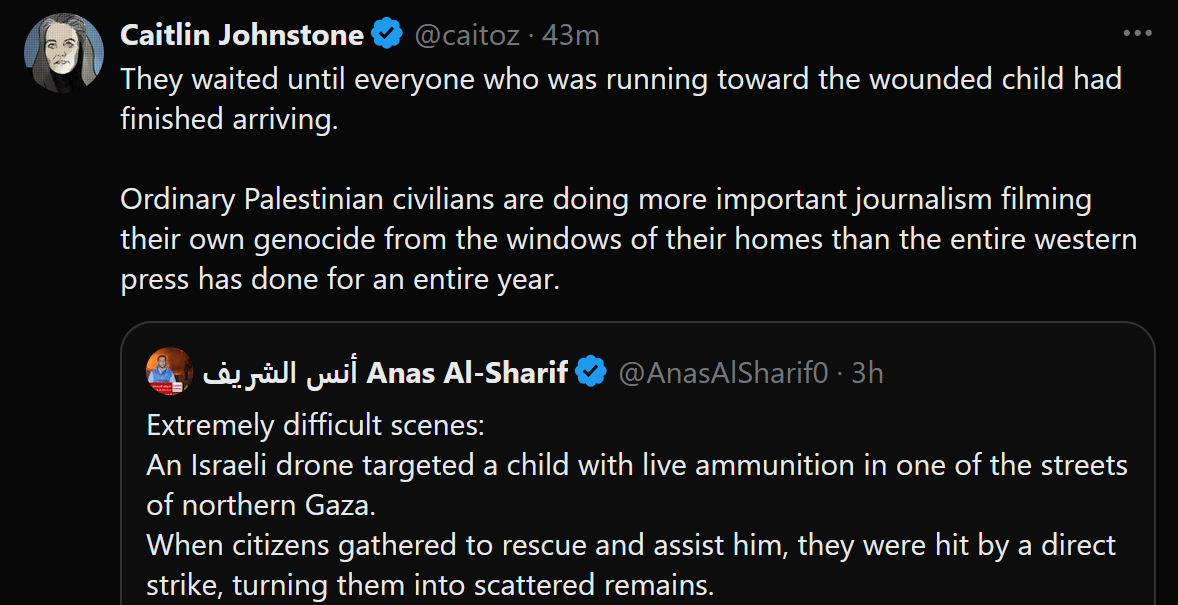 The US media is silent, and social platforms censor the truth. Here’s the real story from Gaza.