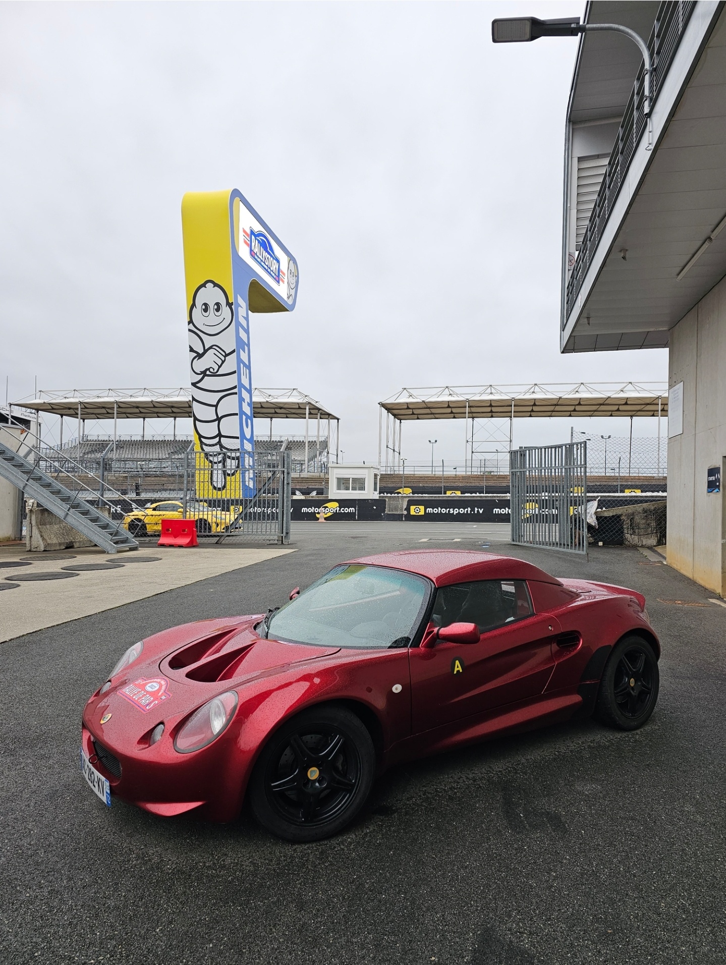 Elise at the Le Mans race