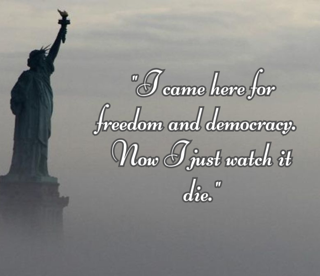 Lady Liberty's Heartfelt Reflection