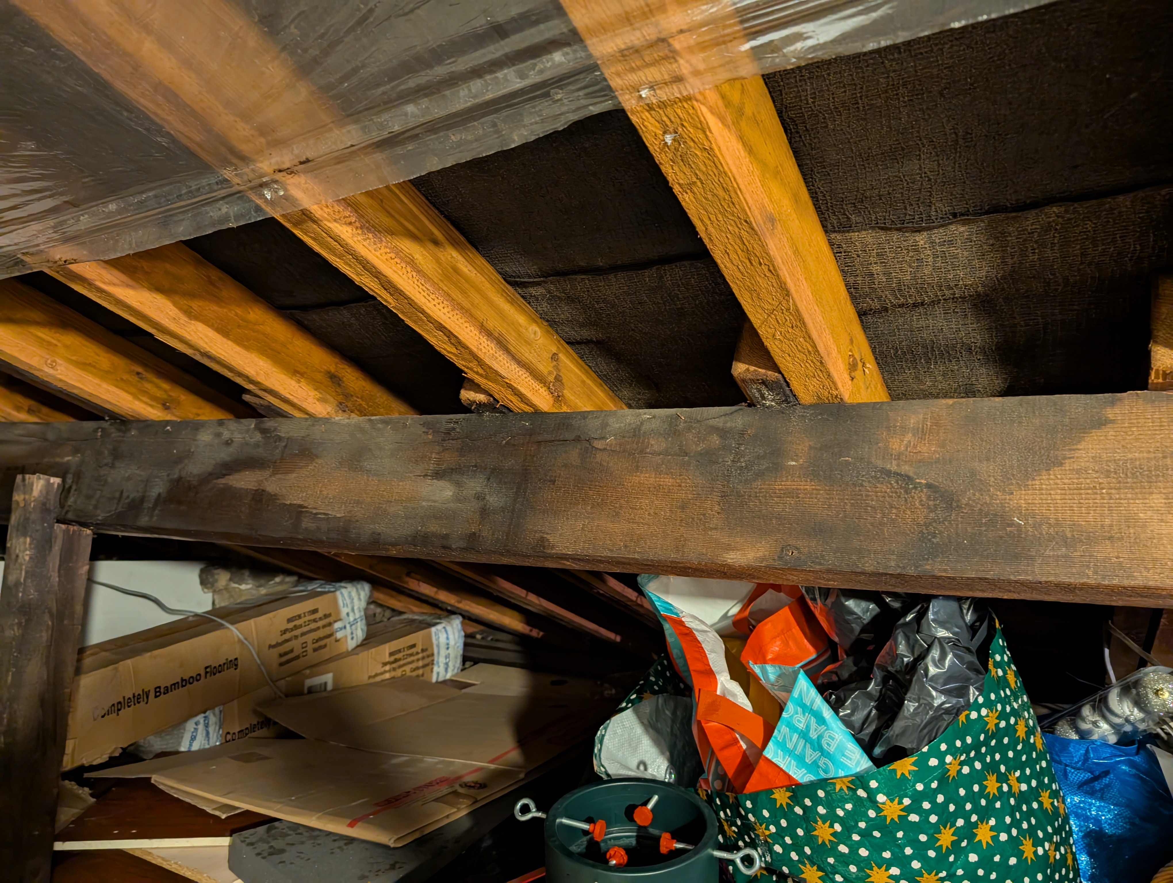 Dealing with dampness in the attic!