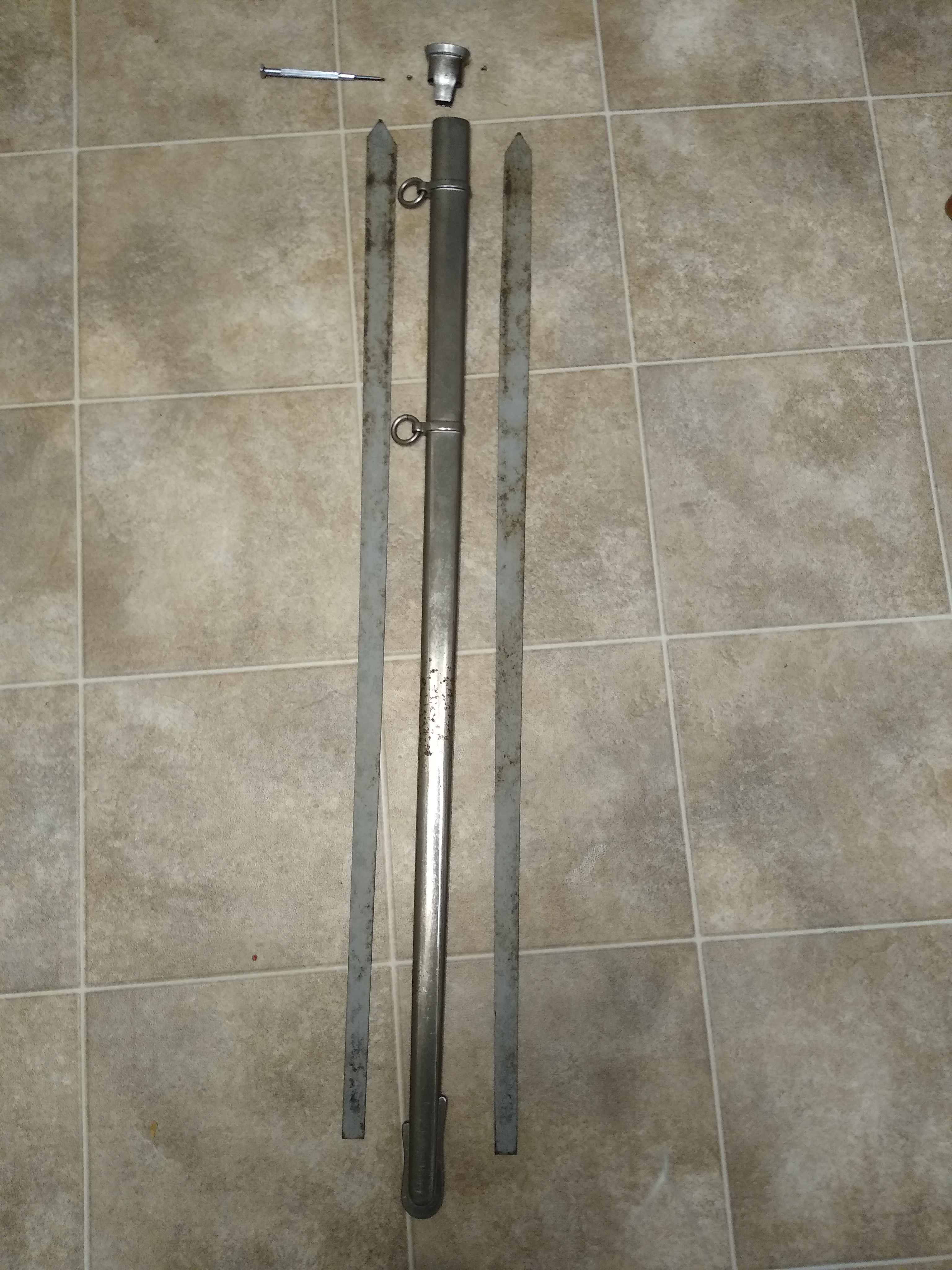 Disassembling the British M1897 Officer's Scabbard