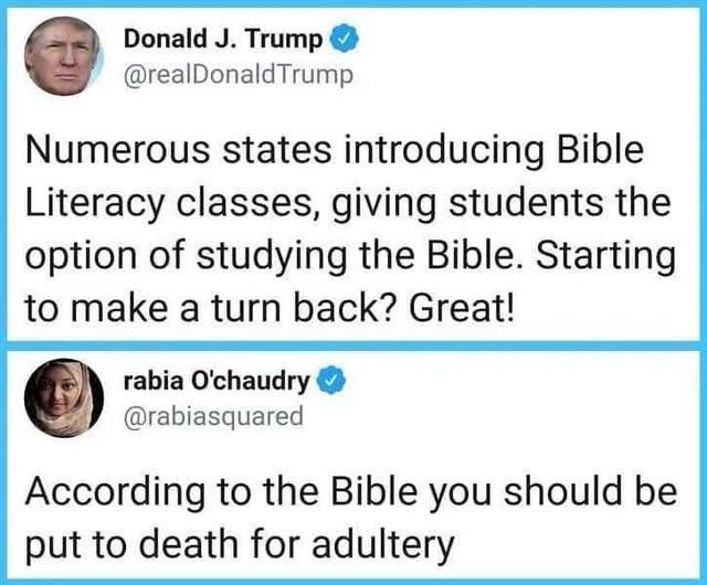 Biblical Consequences: Should Trump Face Adultery Charges?