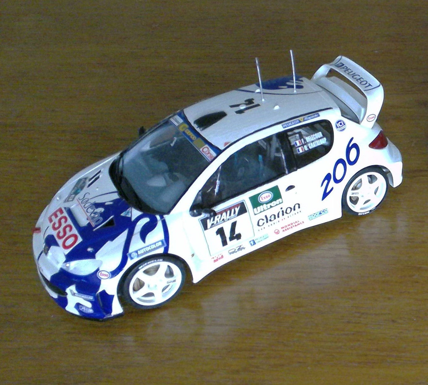 Peugeot 206 WRC Model by Tamiya