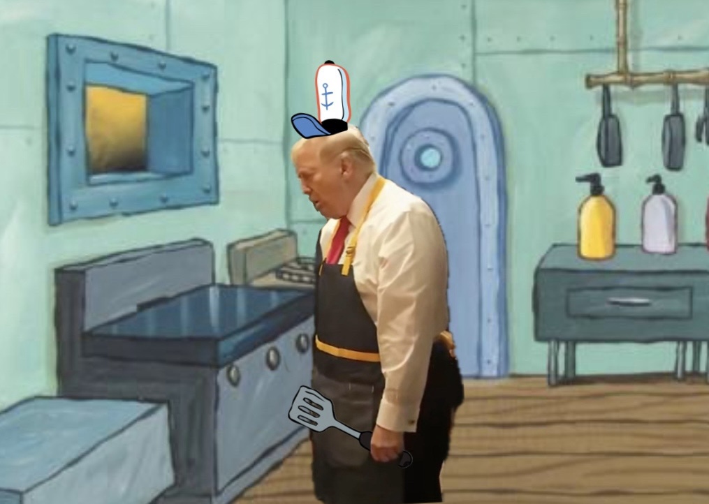 One Krabby Trumpy, Please! Don't Forget the Extra Pickles
