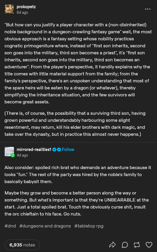 The Adventurer with a Noble Heritage
