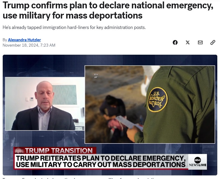 Trump's bold move: declaring a national emergency and deploying the military for mass deportations