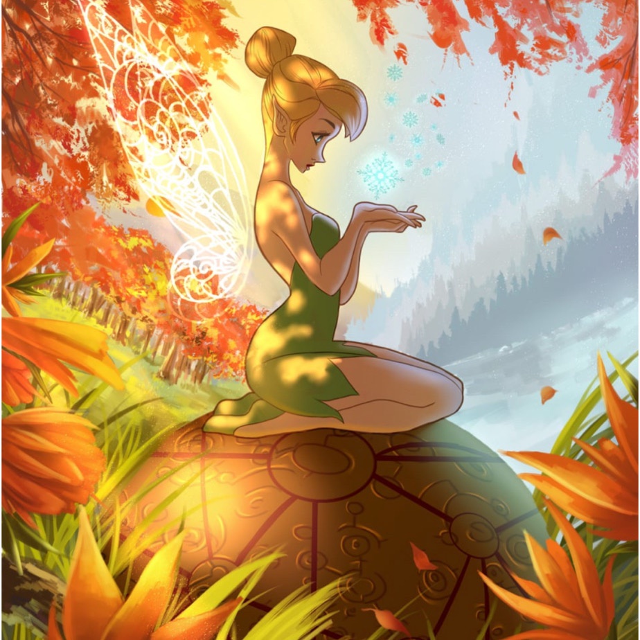 Enchanting Tinkerbell Artwork by Artcrawl