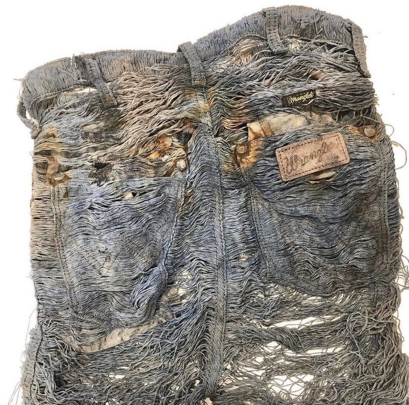 A Time Capsule: Vintage Wrangler Jeans Left to Nature for 20 Years