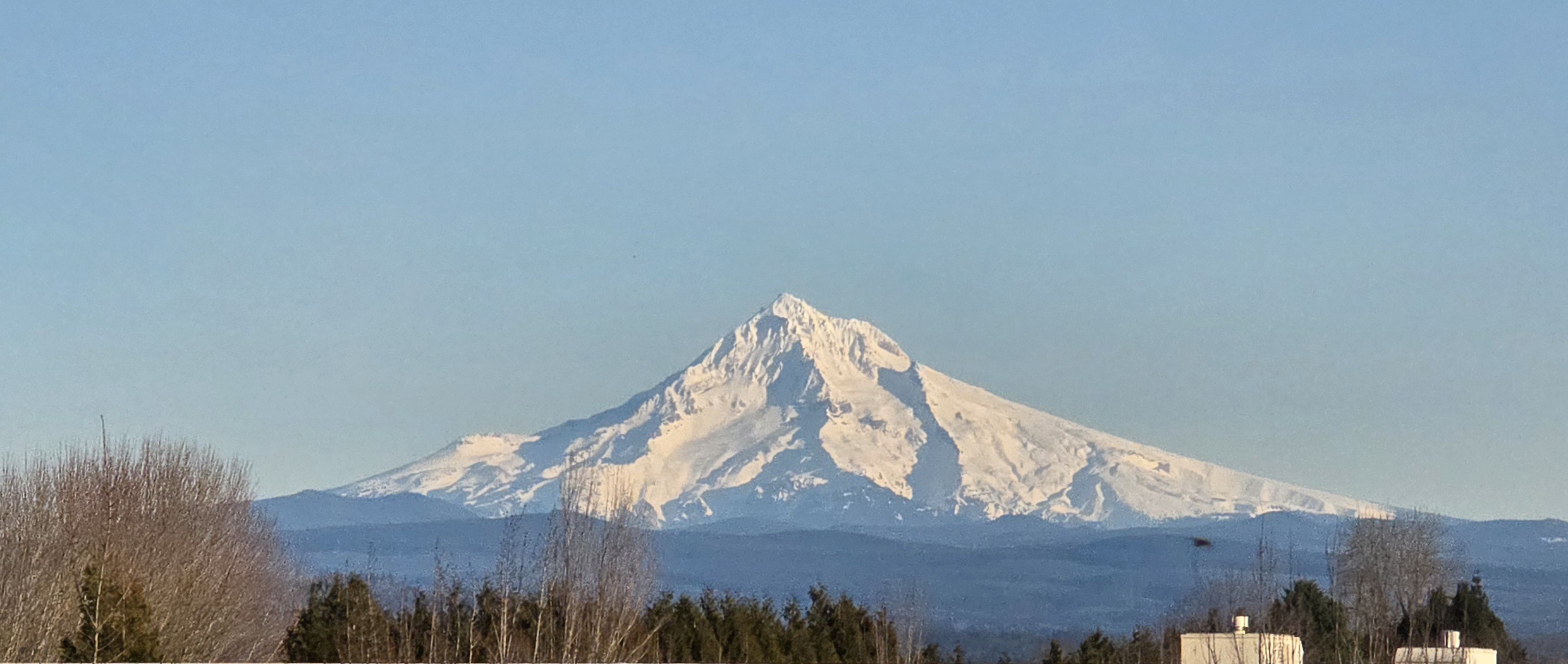 A Stunning View of Mt. Hood and Mt. St. Helens