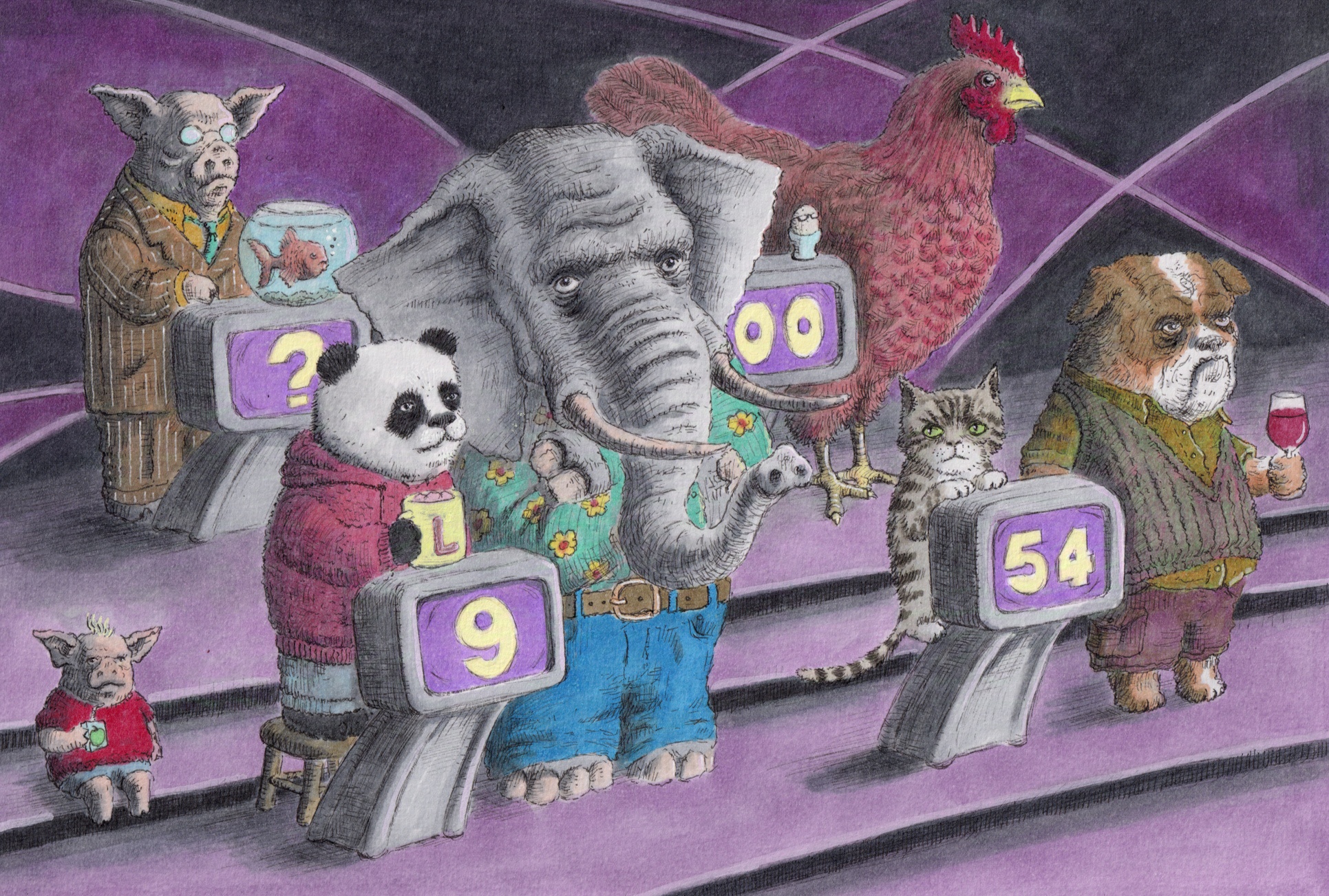 A Special Drawing for My Niece's Birthday: Our Pointless Game