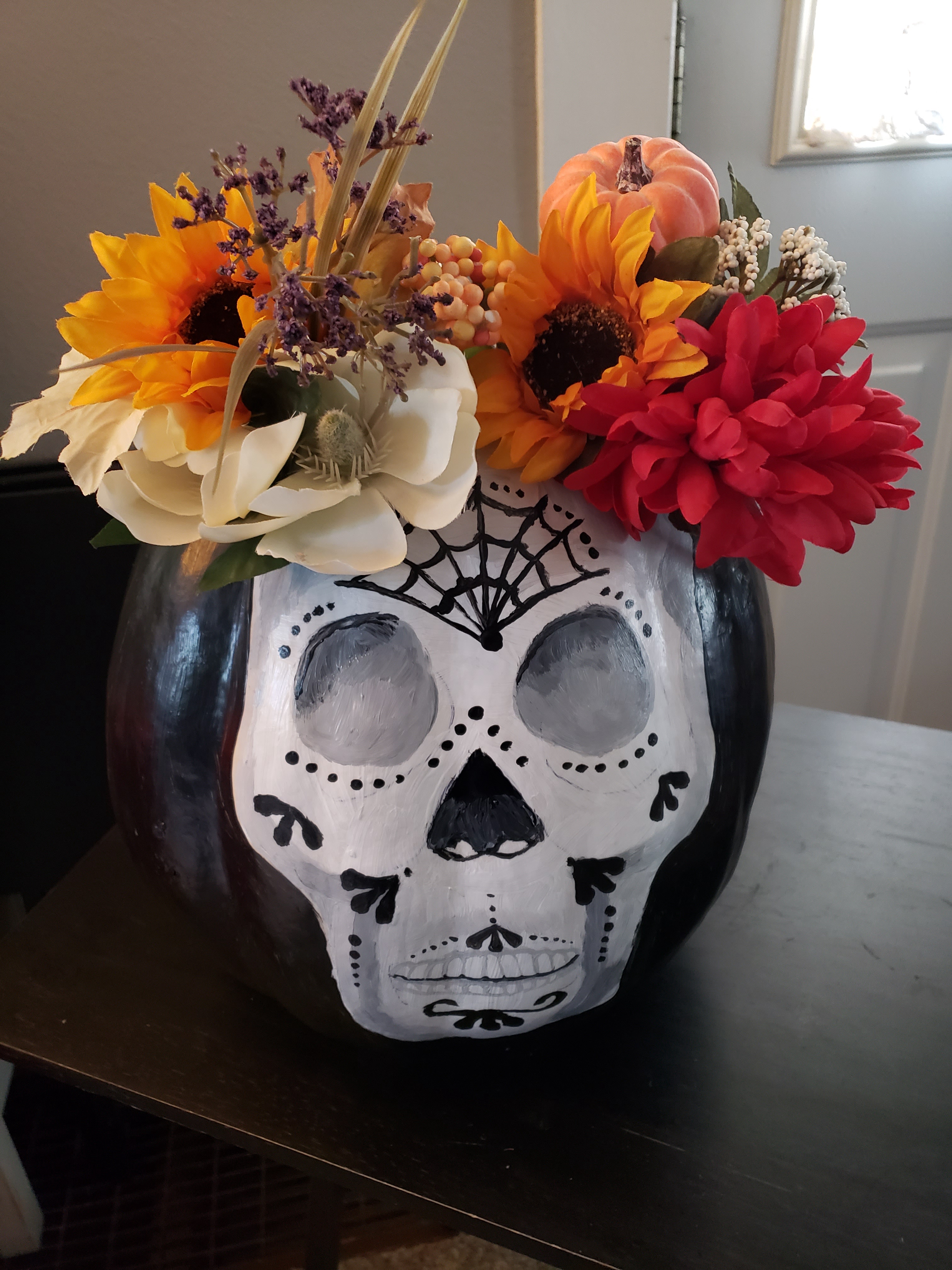 Celebrating Dia de los Muertos with a Pumpkin