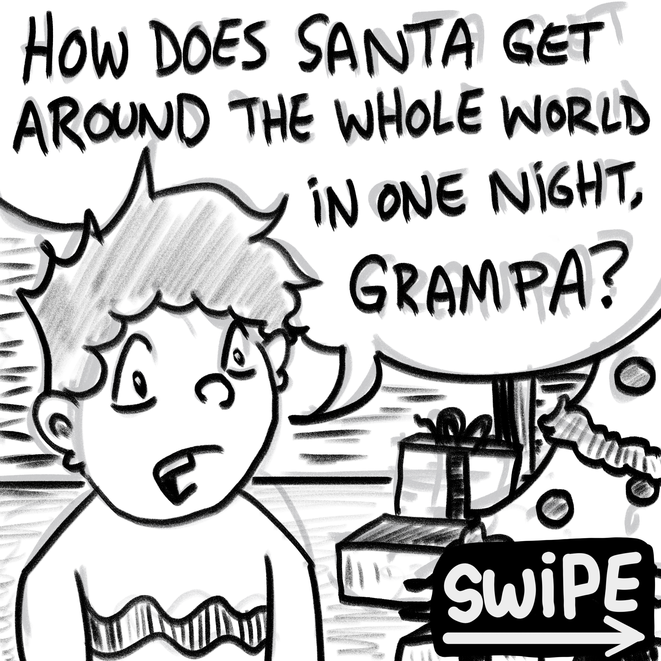 Unveiling Santa's Hidden Secrets: A 9-Panel Adventure