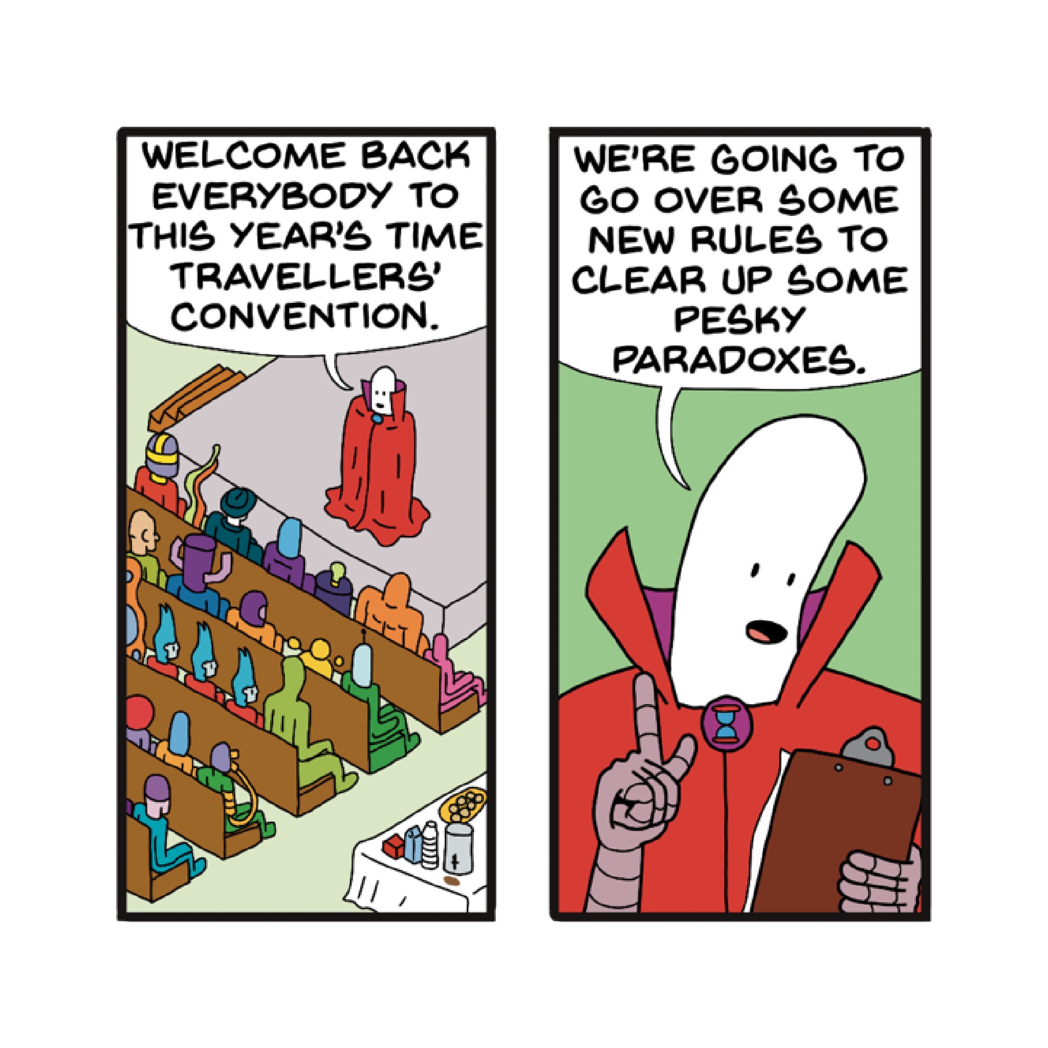 Welcome to the Time Travelers' Convention!