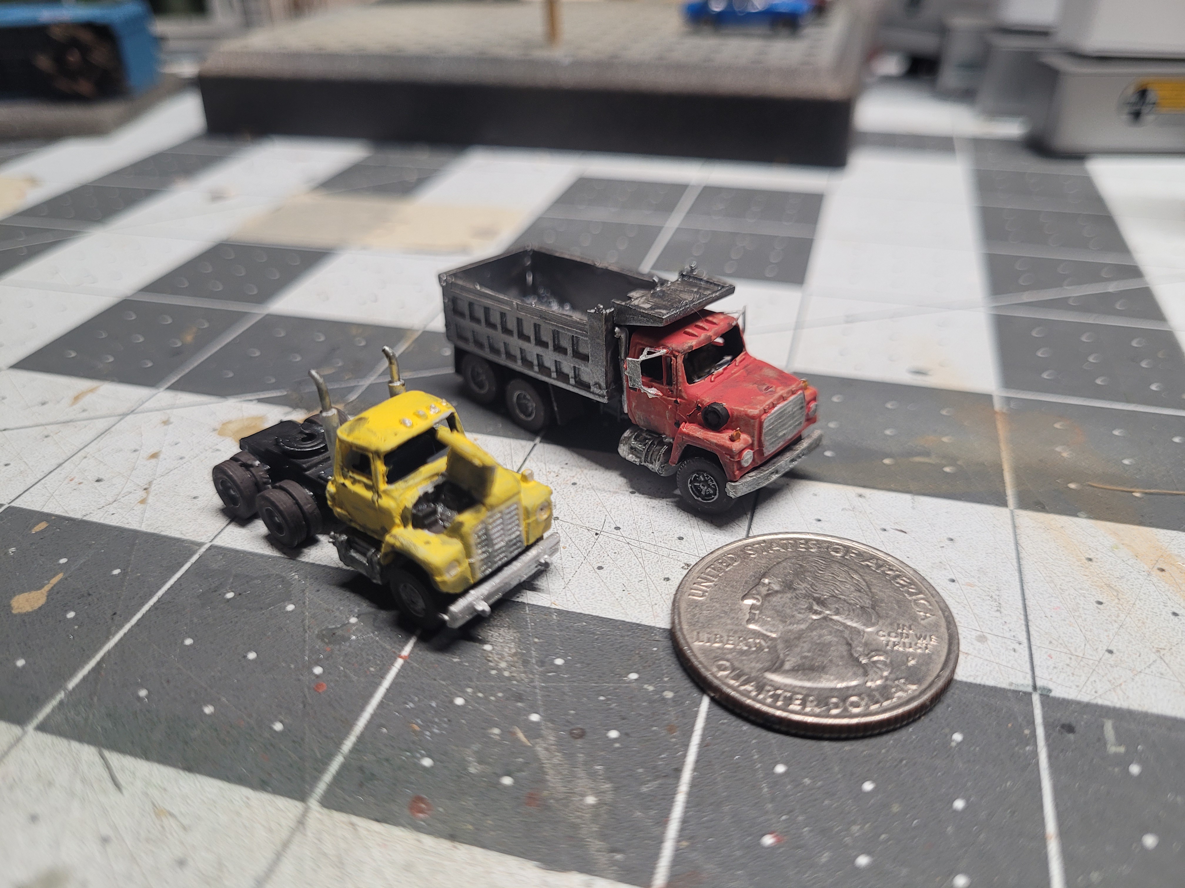 Check out my collection of miniature trucks!