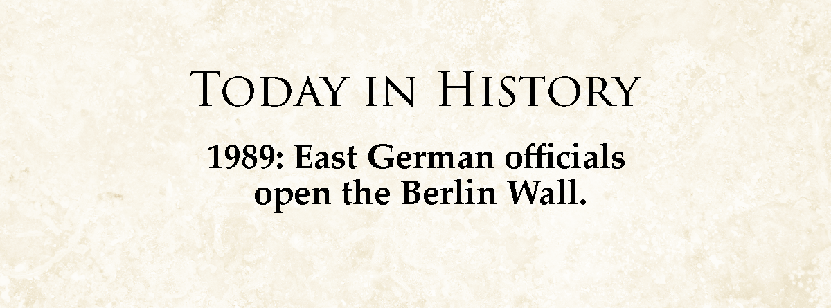 A look back at November 9 in history