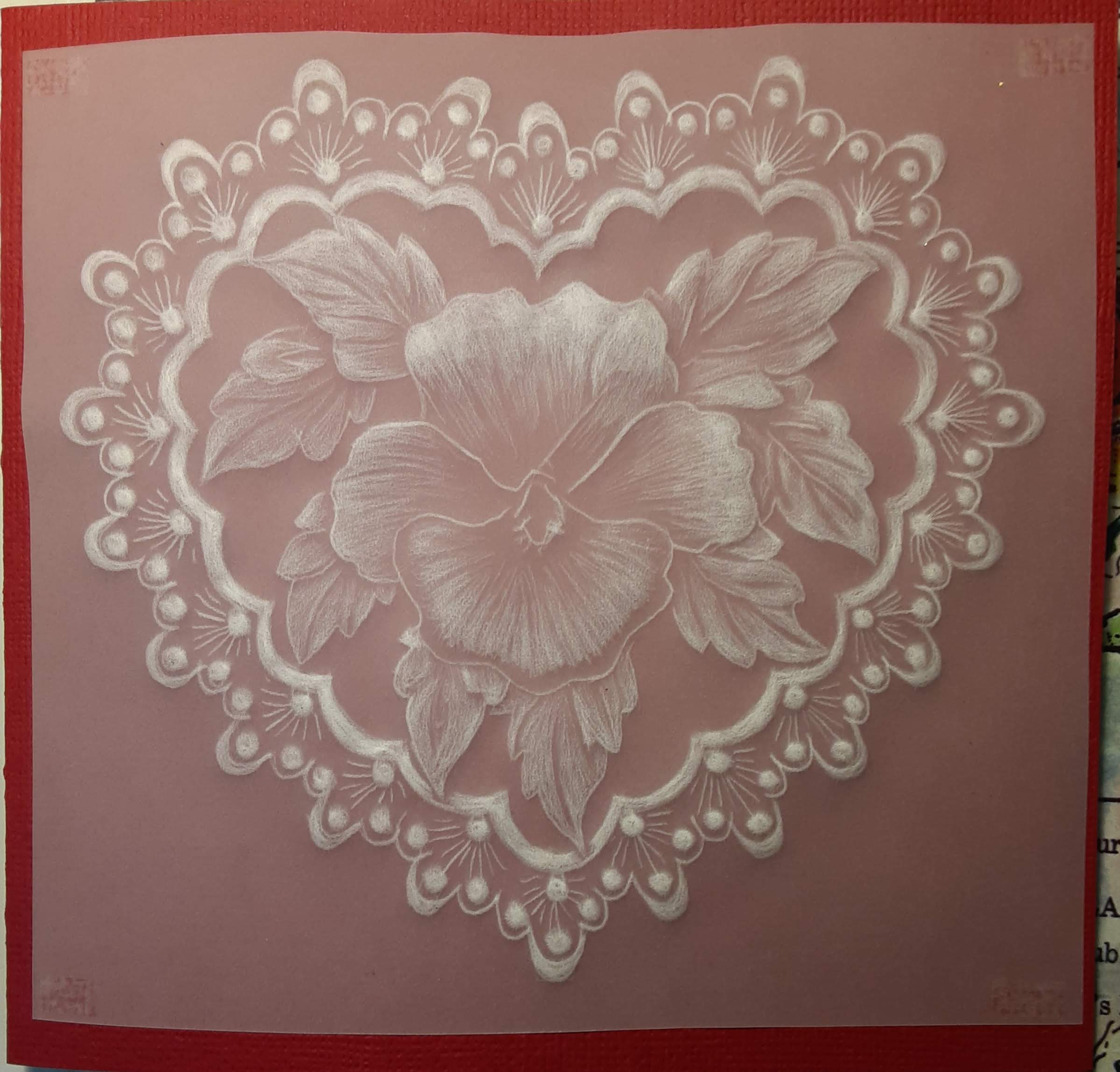 Beautifully Embossed Valentine's Day Card