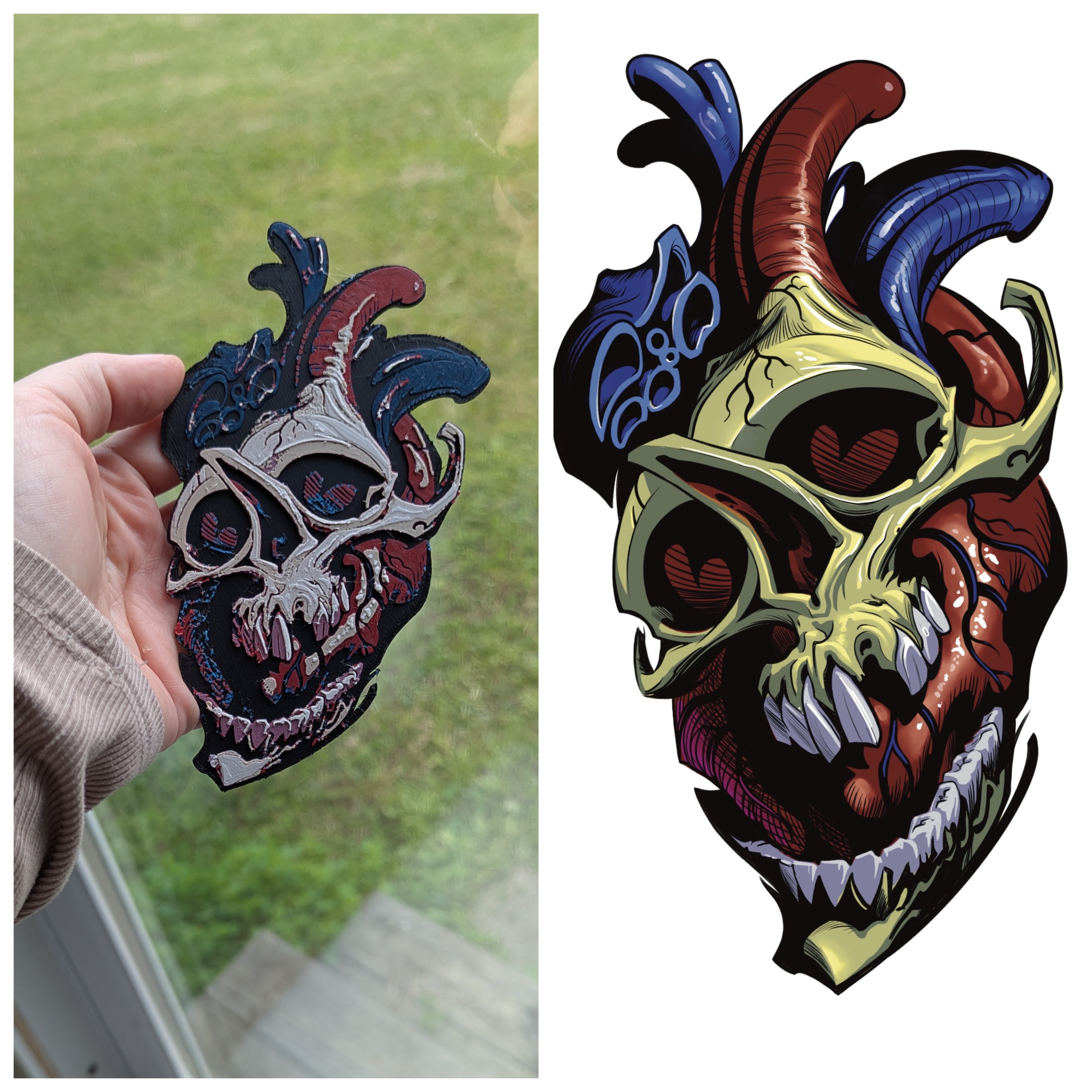 I brought my friend's artwork to life with 3D printing!