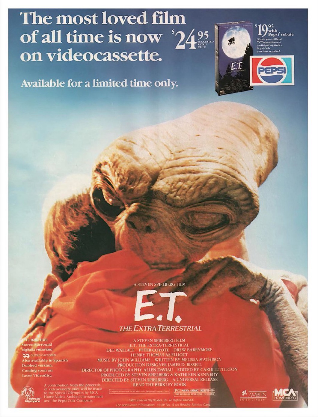 Throwback to October 27, 1988: The Release of 'E.T. the Extra-Terrestrial' on VHS