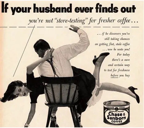 Nostalgic Vibes: The Chase & Sanborn Advertisement from the 1950s