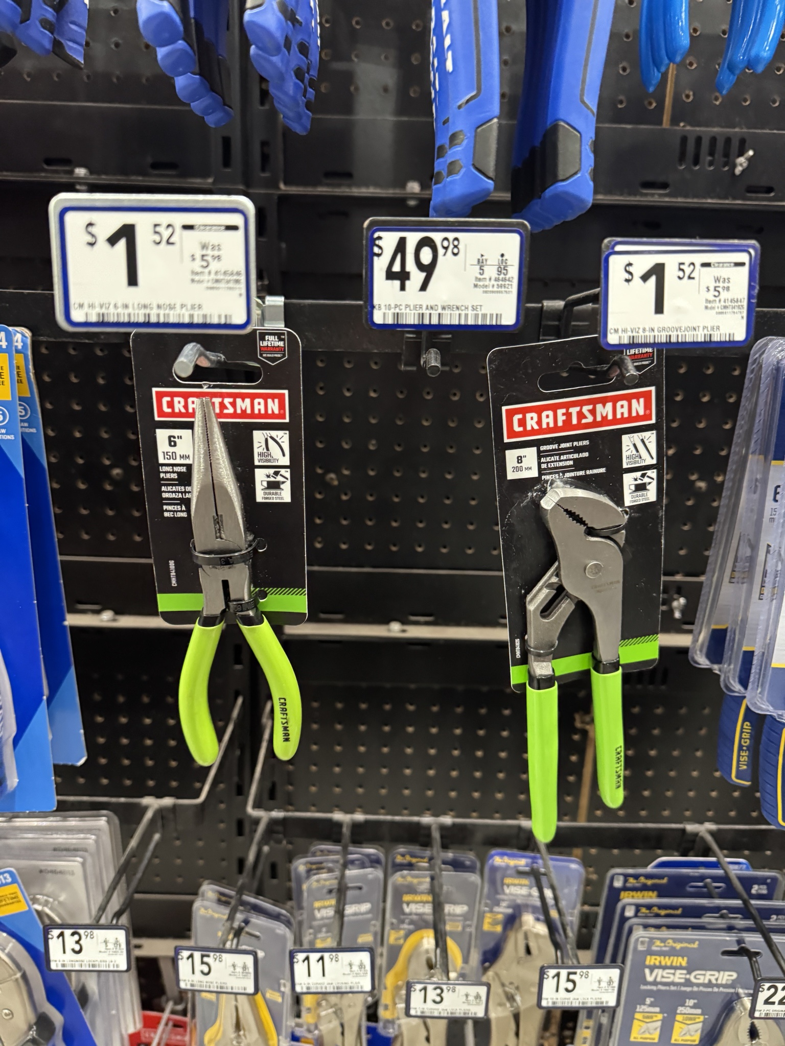 Lowe's is having a pliers sale!