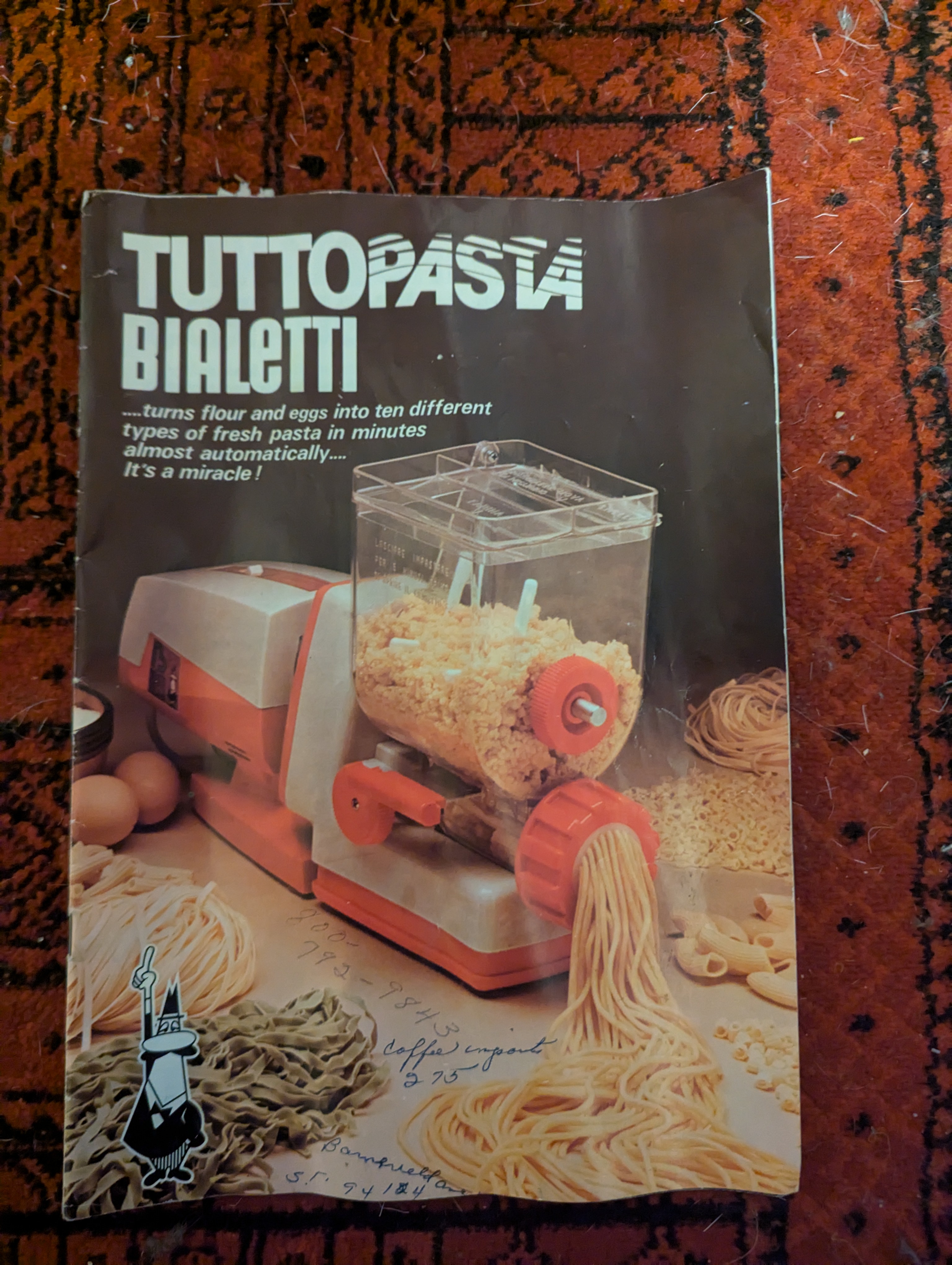 Step-by-step instructions for your Bialetti tuttopasta.
