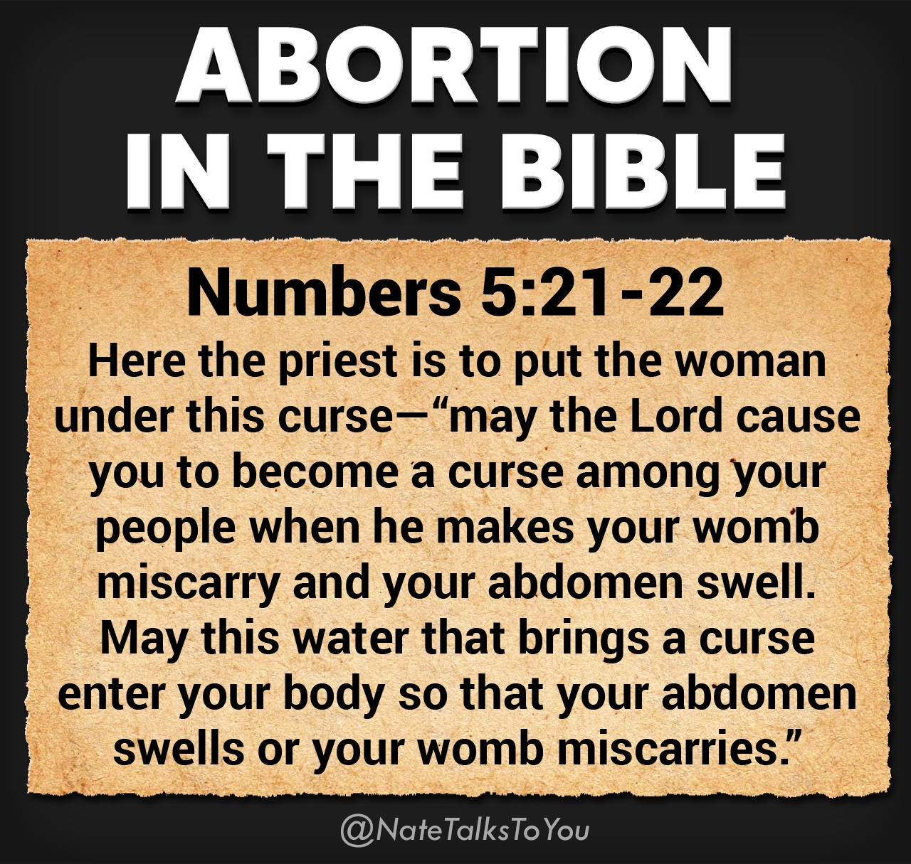 Exploring Abortion in Biblical Contexts