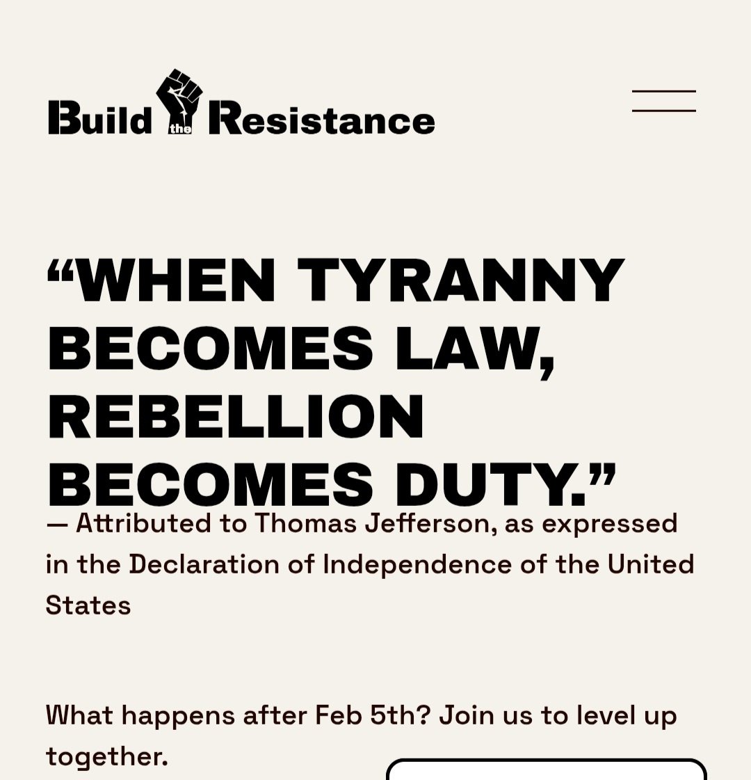 Join the Movement: Build the Resistance