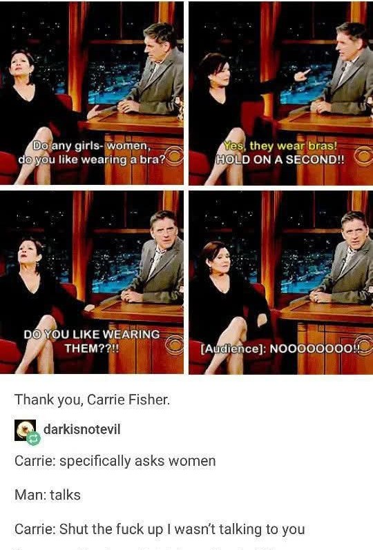 Carrie Fisher: Always Hitting the Mark!