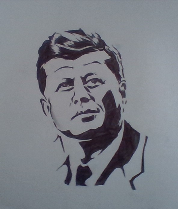 Artistic Tribute to JFK