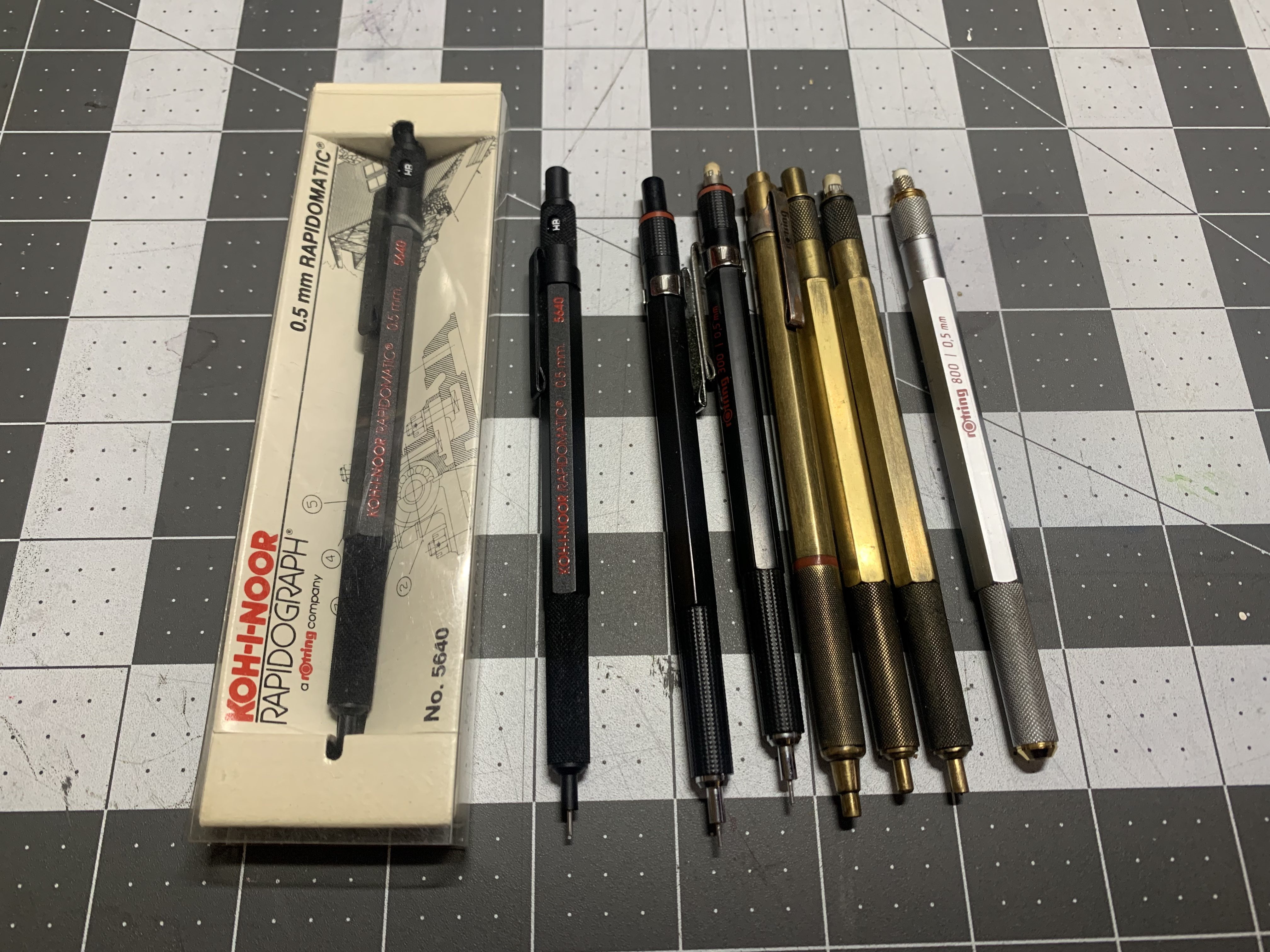 A Collection of Unique Rotring Pens