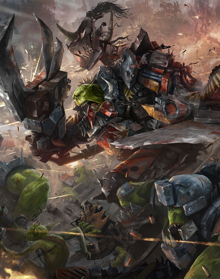 Epic Artwork: The Raging Ork Horde by Henry Peters