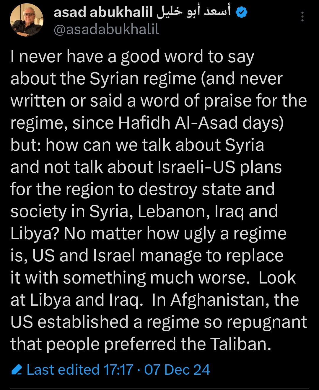 The Situation in Syria is Absolutely Devastating