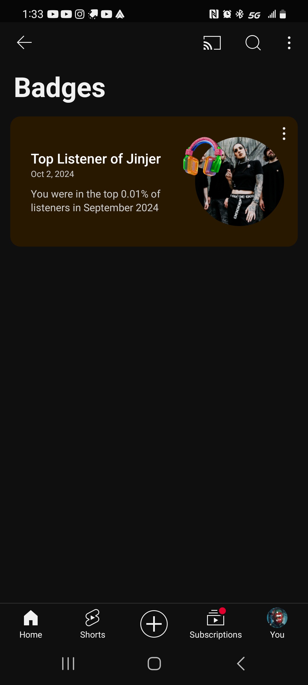 Discovering YouTube Achievements: I Just Came for the Music!