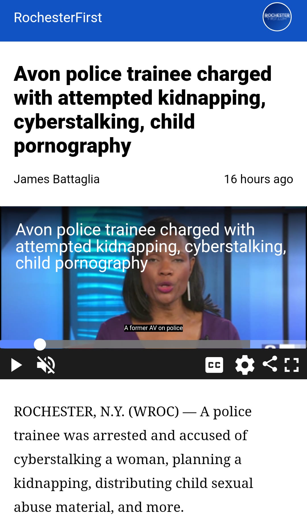 Shocking News: Police Trainee Faces Charges for Attempted Kidnapping, Stalking, and Child Pornography
