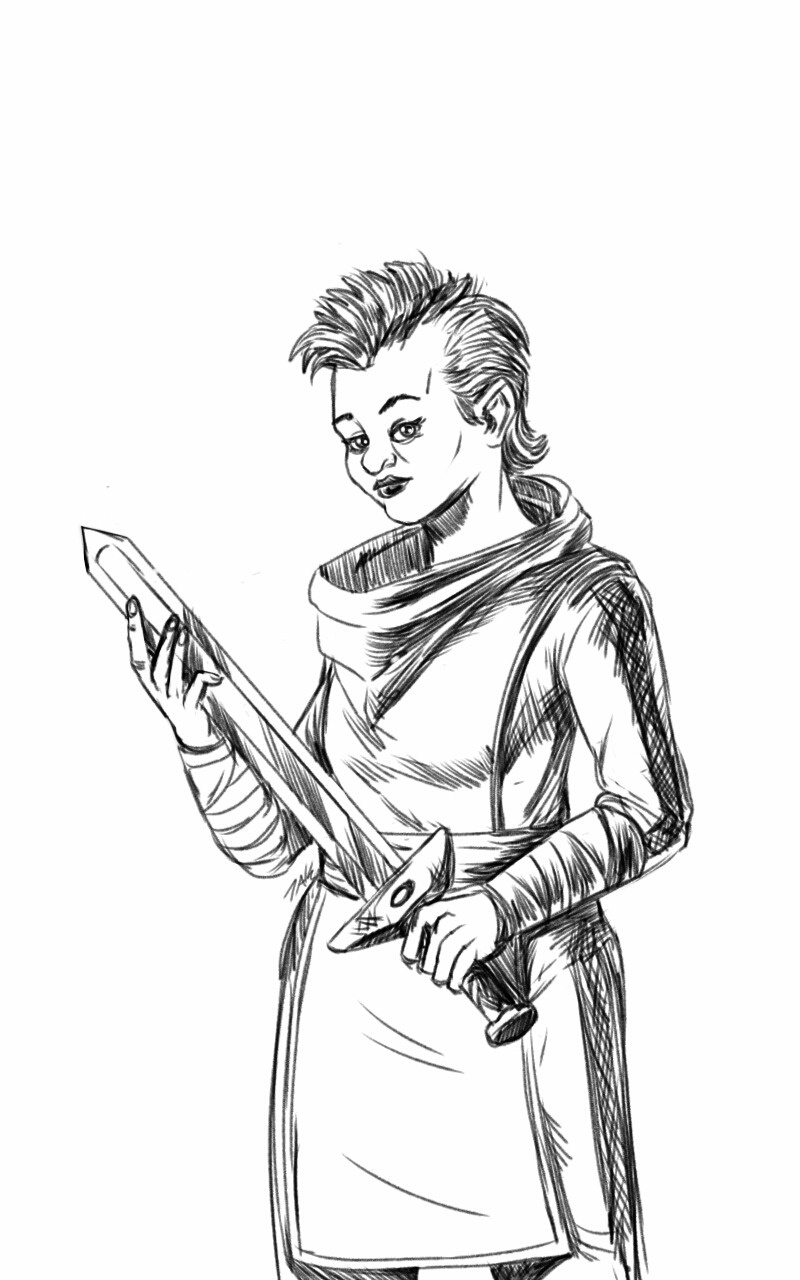 Daily Sketch: A stunning portrait of Vanessa.