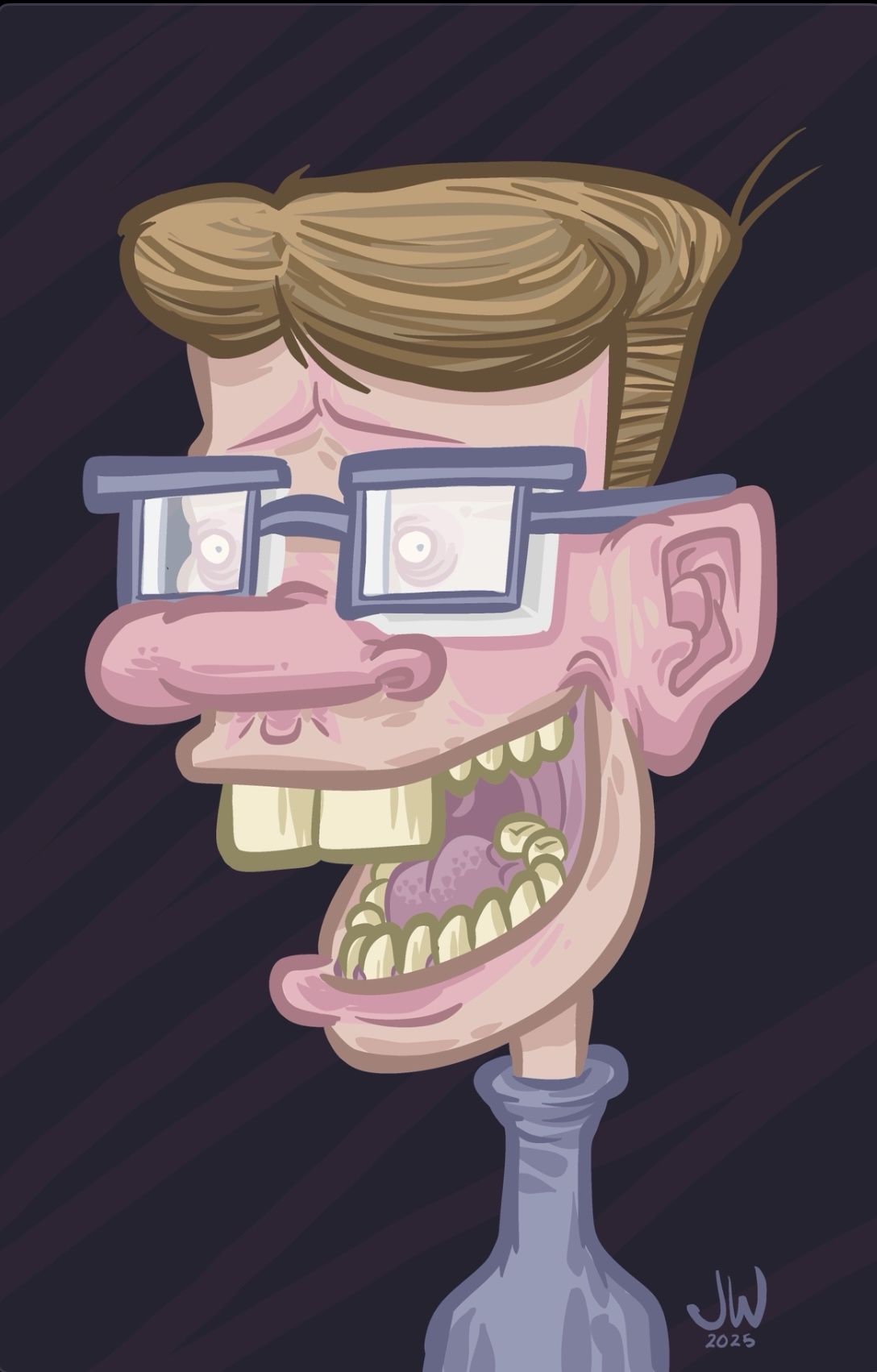 Party Animal: A digital masterpiece created by yours truly.