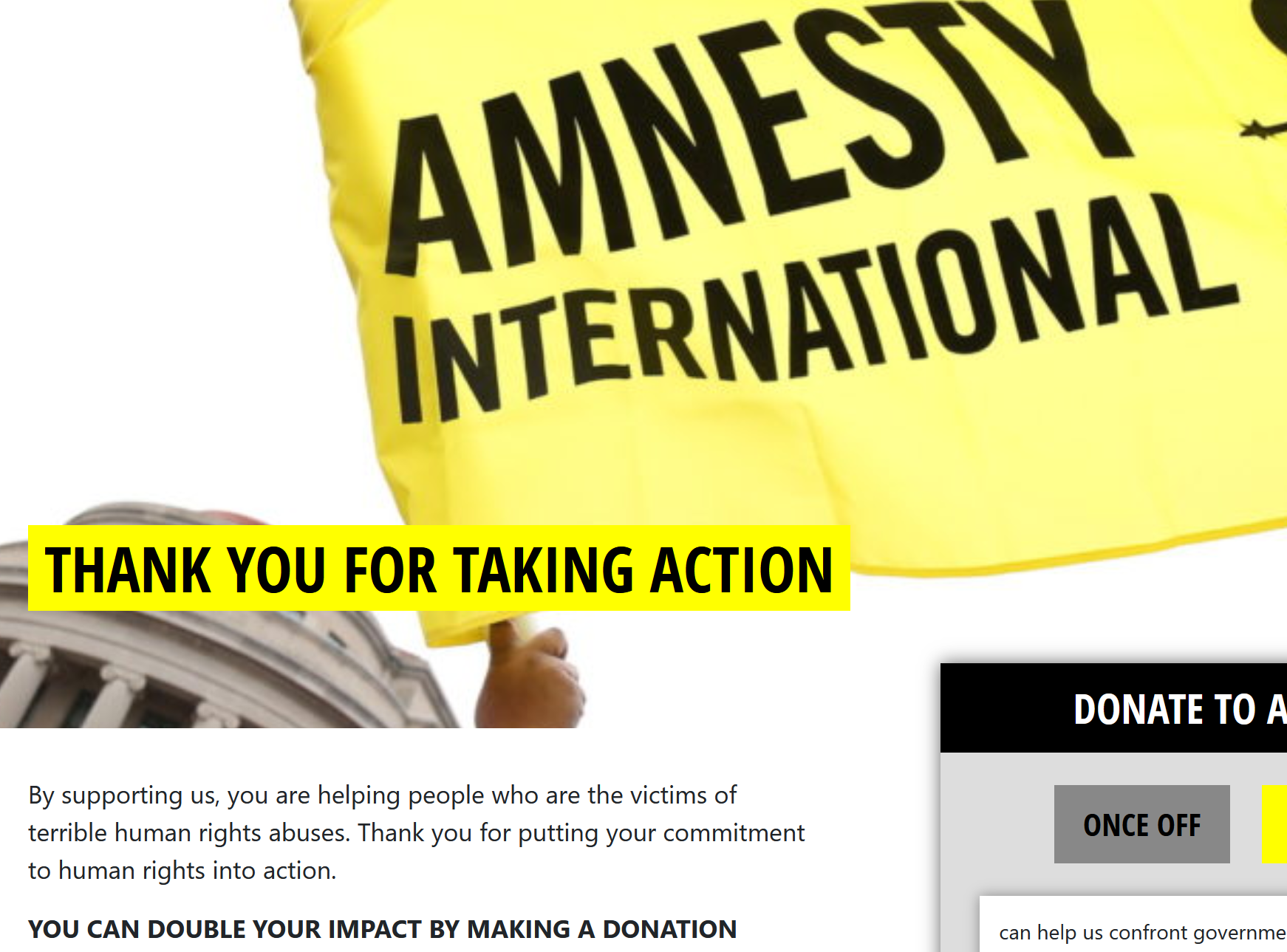 As Expected: Amnesty International Ireland Steps in to Assist the US