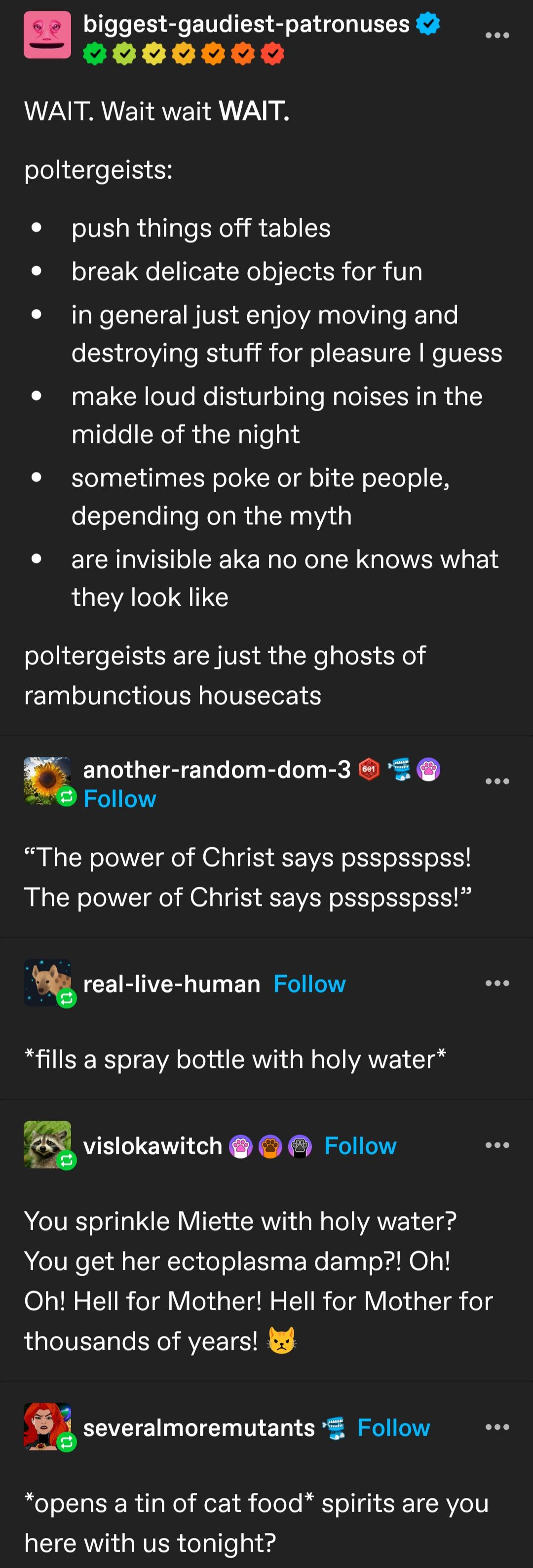 Encountering poltergeists like...