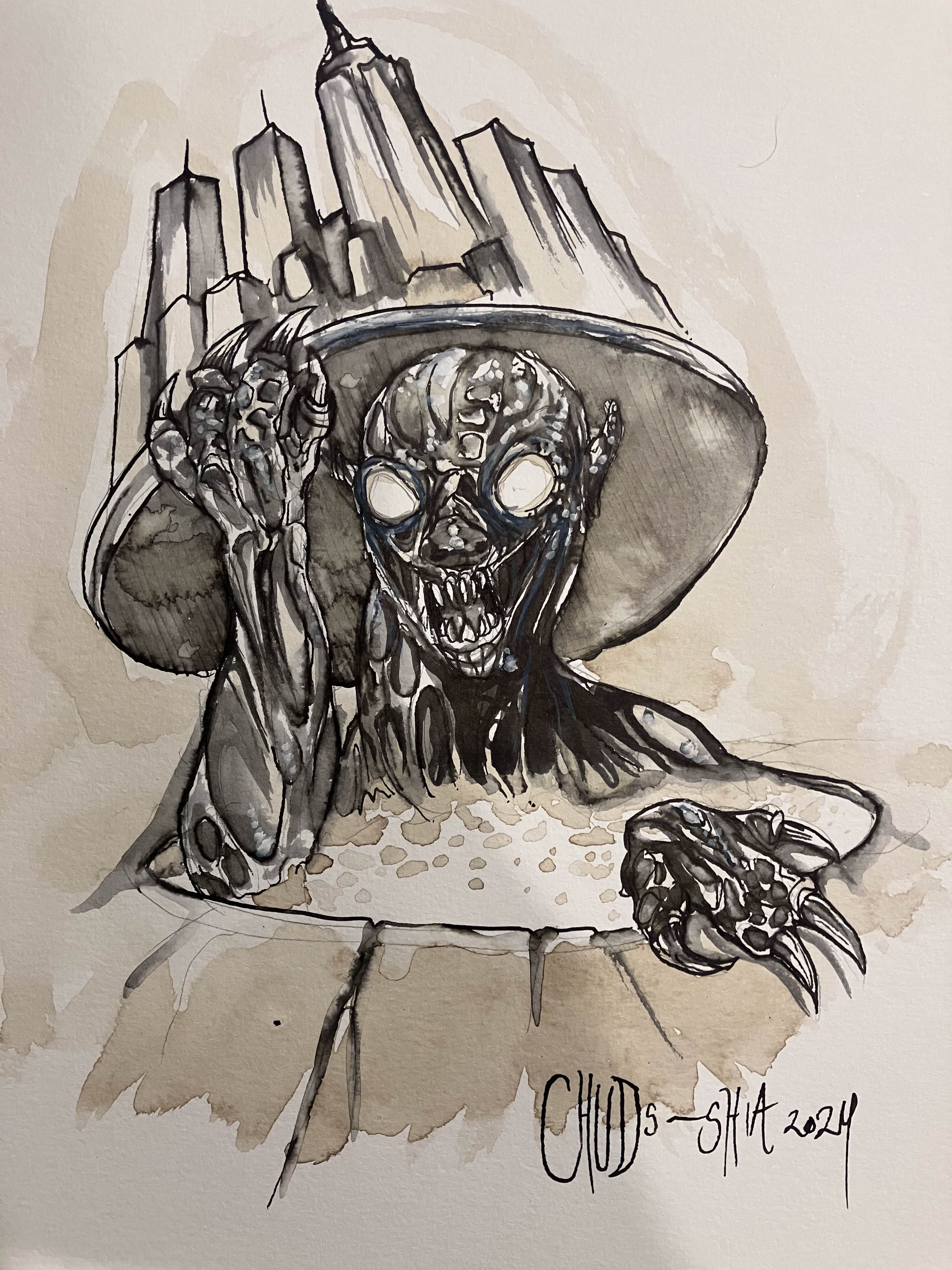 Inktober Day 25: Meet the CHUDS! Cannibalistic Humanoid Underground Dwellers!