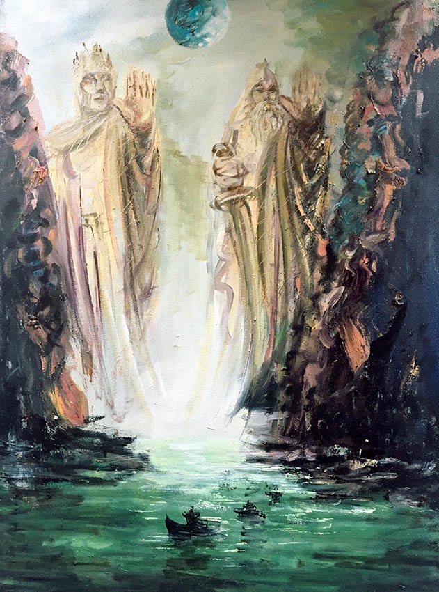 My Canvas Creation: The Argonath Painting
