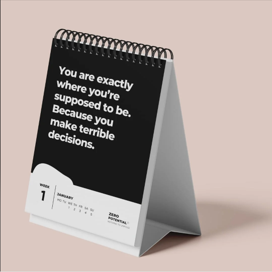 That online edgy calendar ad really knows how to hit home!