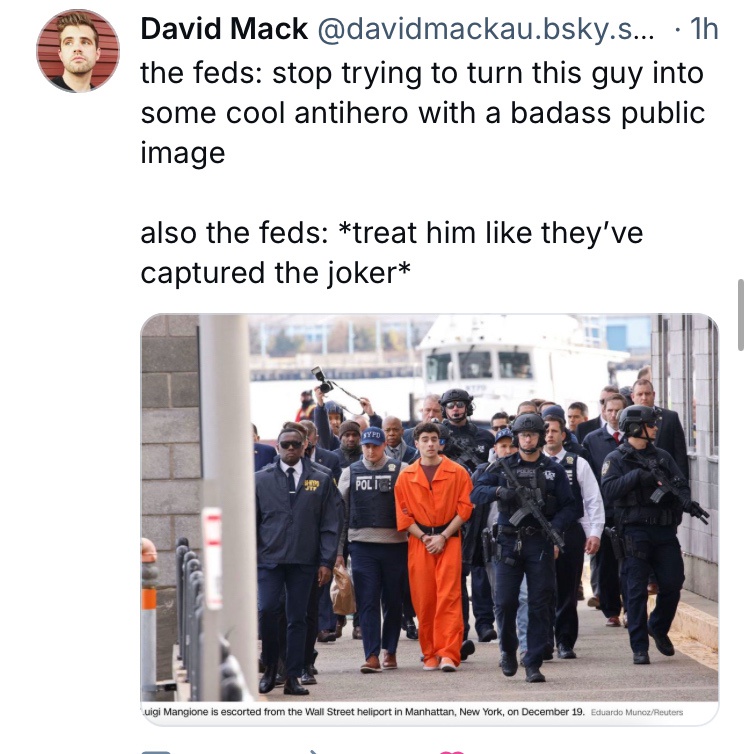 It's as if they're trying to make him the coolest character ever!