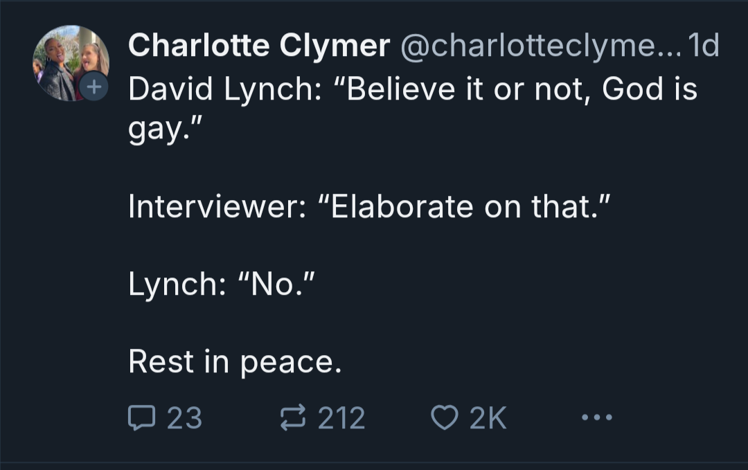 I Wish David Lynch Had Received This Much Attention While He Was Alive