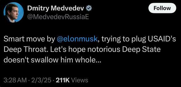 The Kremlin's Ongoing Praise for Musk's Performance