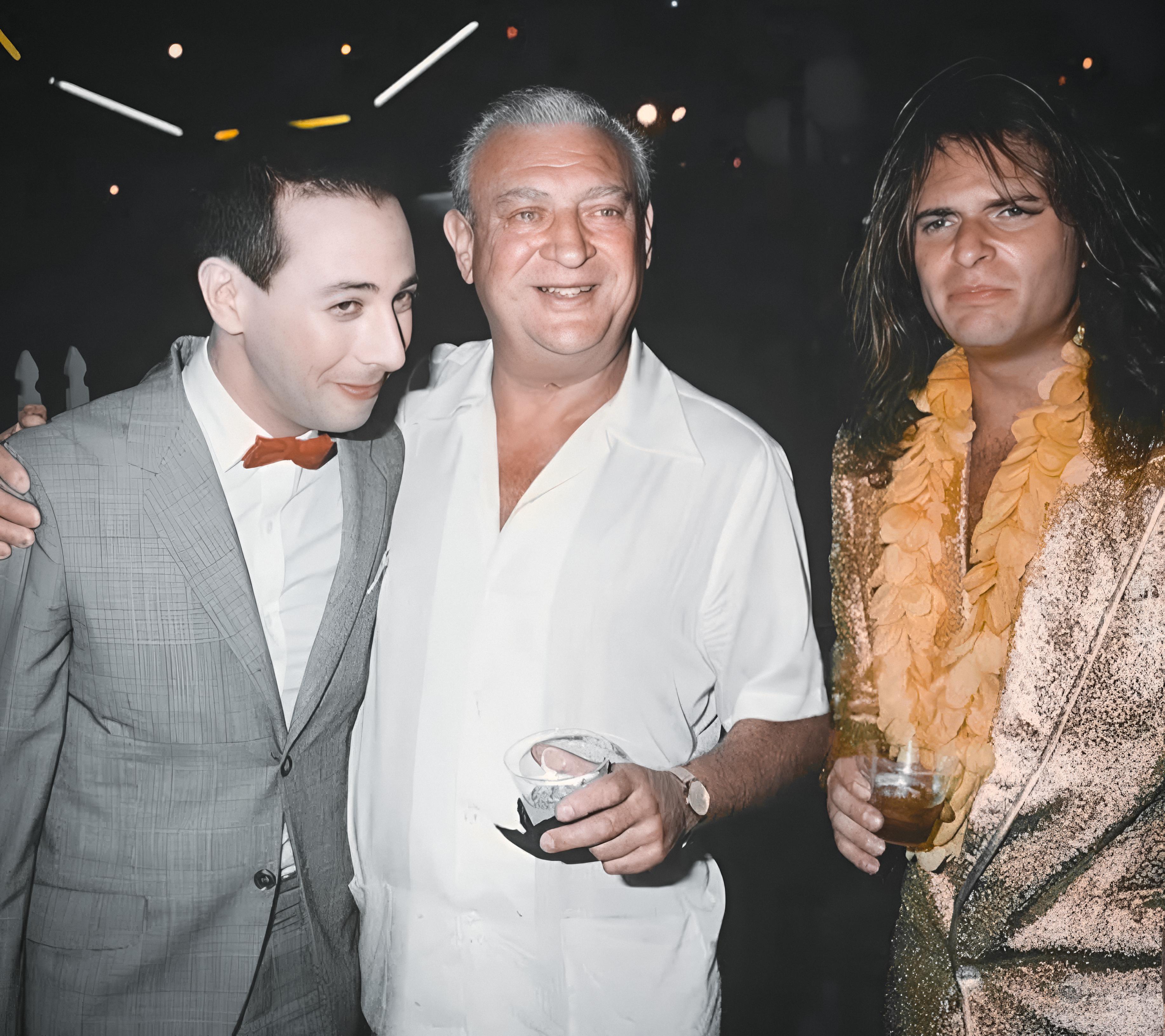 A Blast from the Past: Pee-Wee Herman, Rodney Dangerfield, and David Lee Roth at the Premiere of Pee-Wee's Big Adventure (1985)