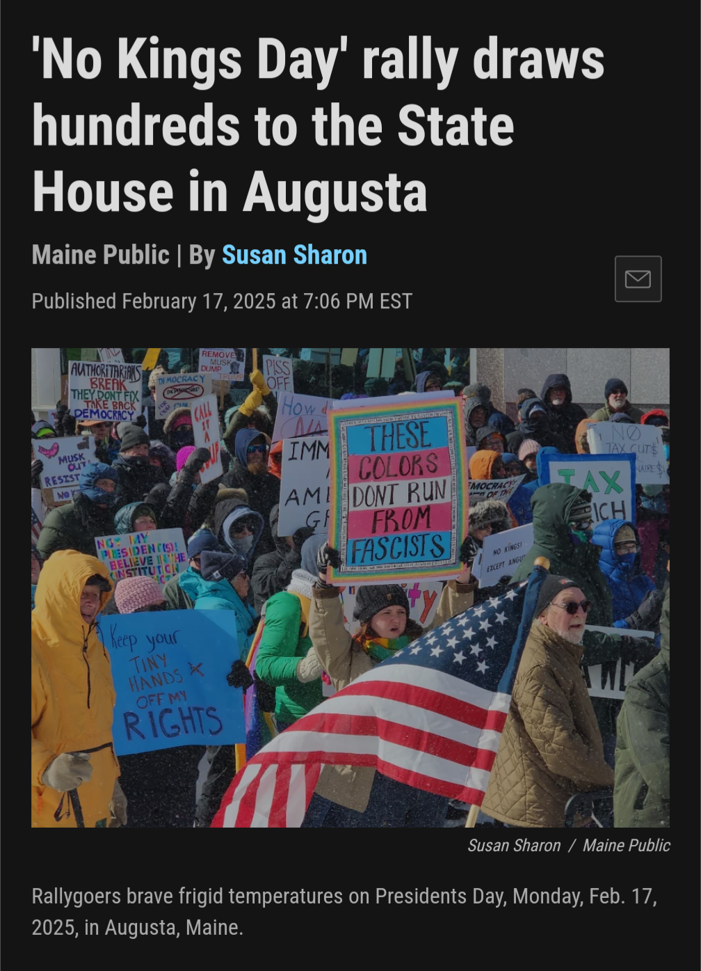 Shoutout to Maine!