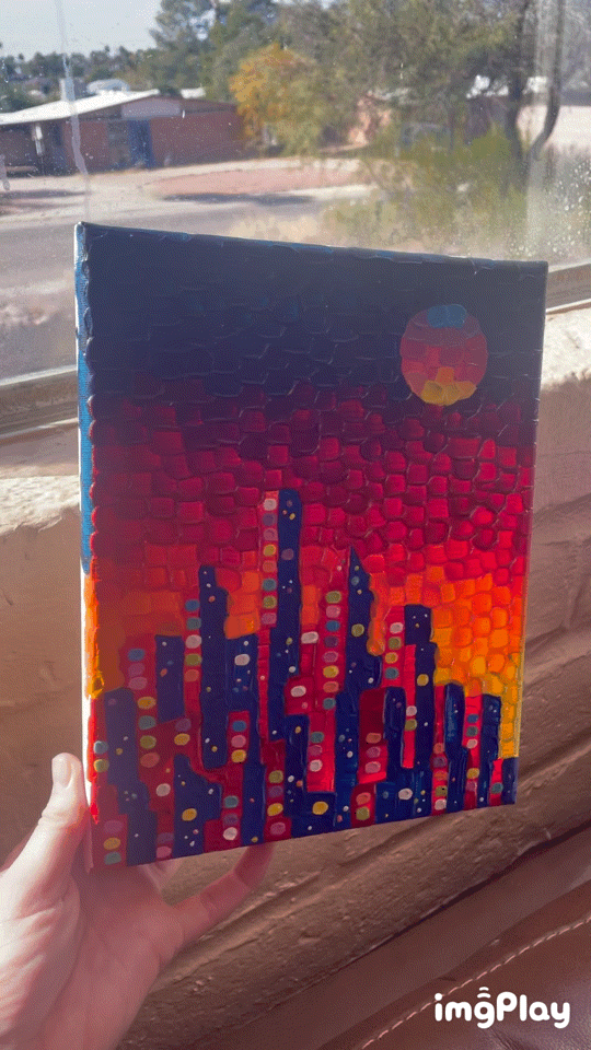 A Vibrant Impasto Artwork Bathed in Sunshine
